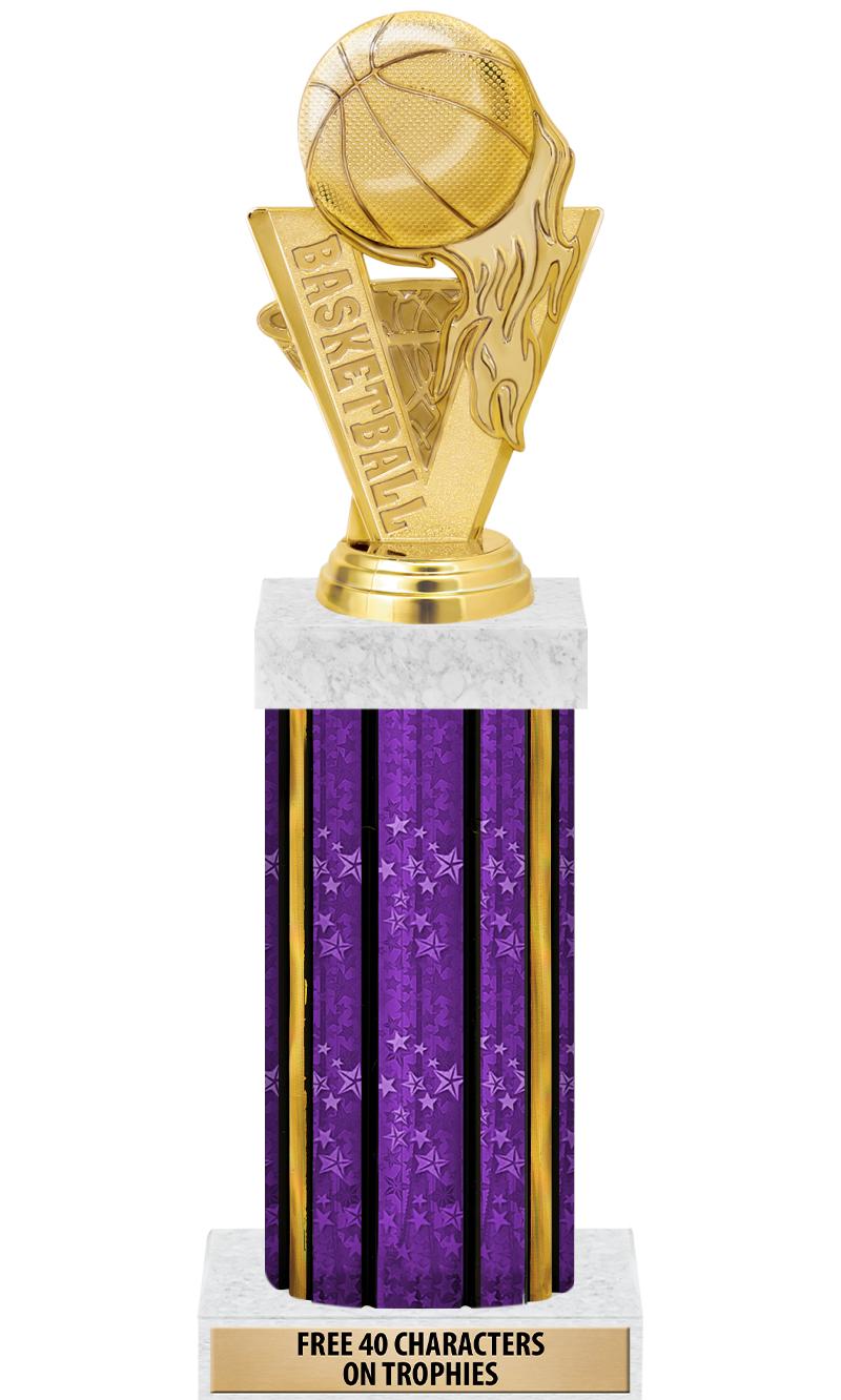 14"PRPL/GD-STARS-GD FIG/SQUARE