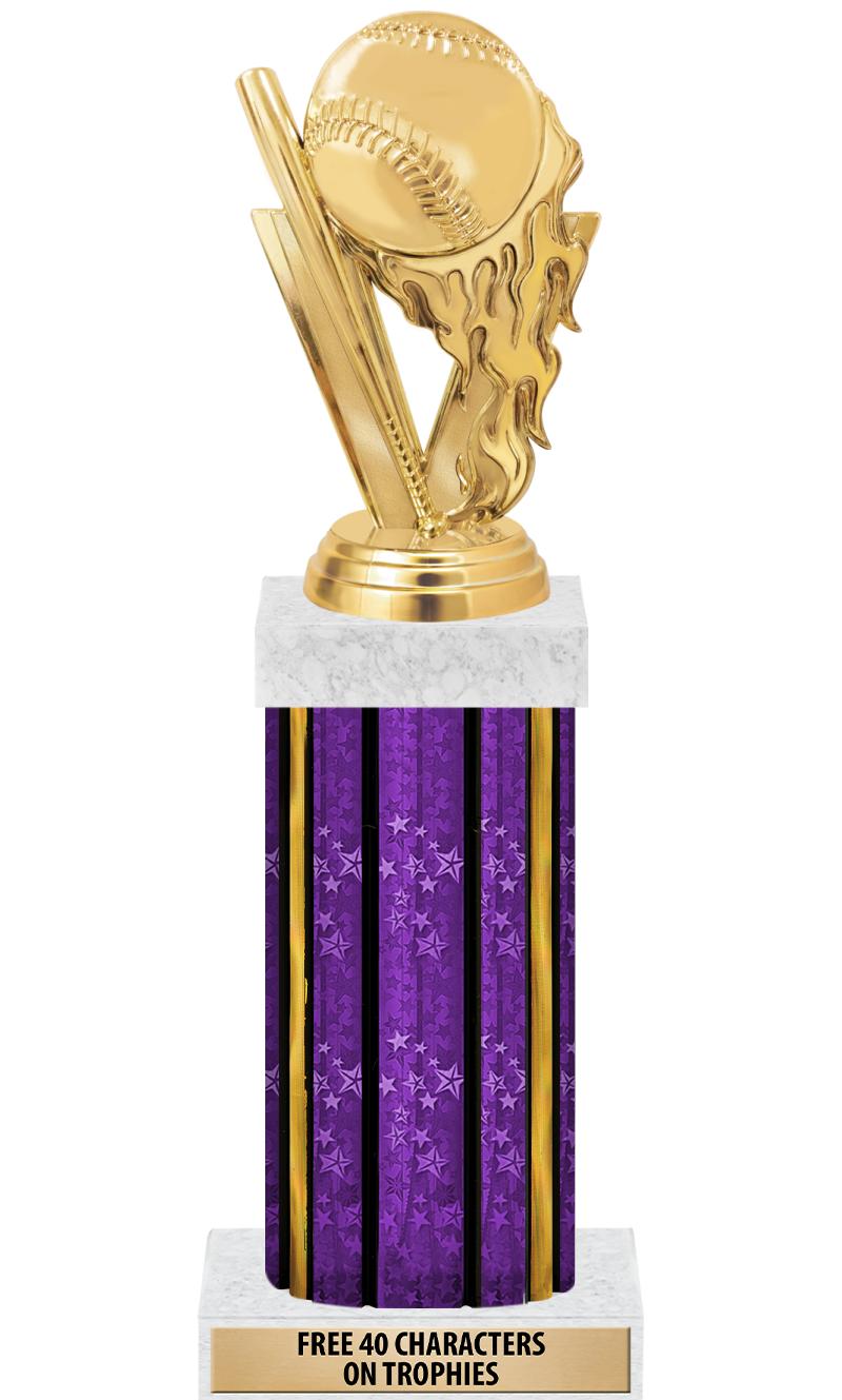 14"PRPL/GD-STARS-GD FIG/SQUARE