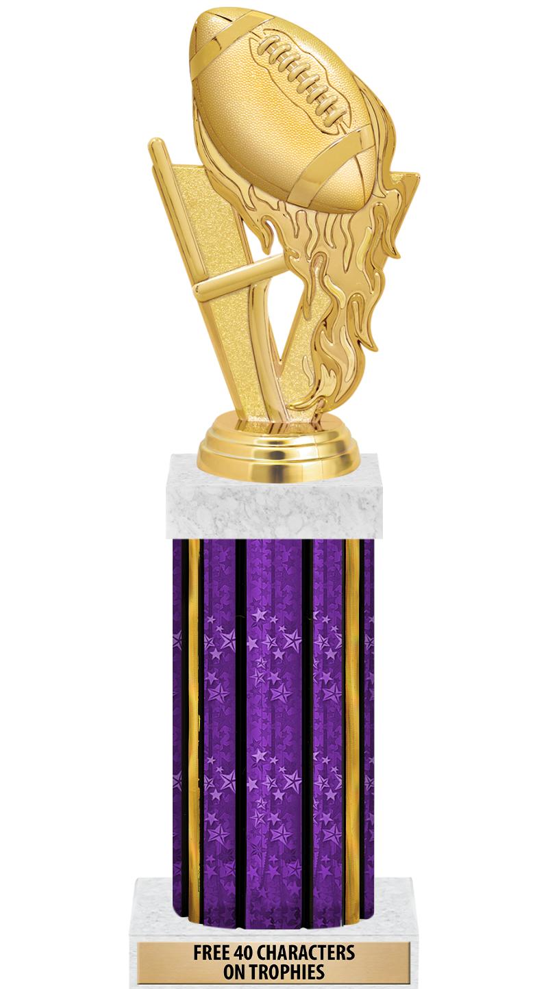 14"PRPL/GD-STARS-GD FIG/SQUARE