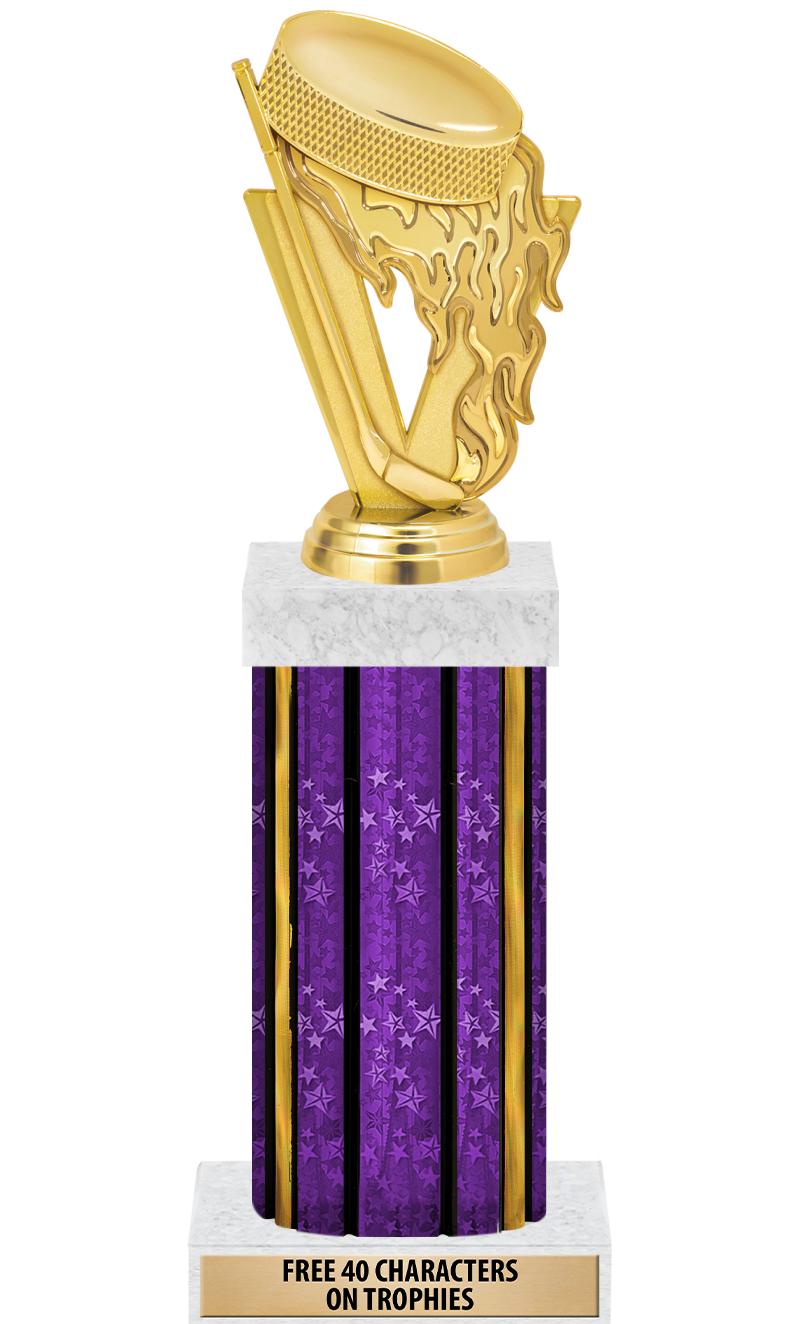 14"PRPL/GD-STARS-GD FIG/SQUARE