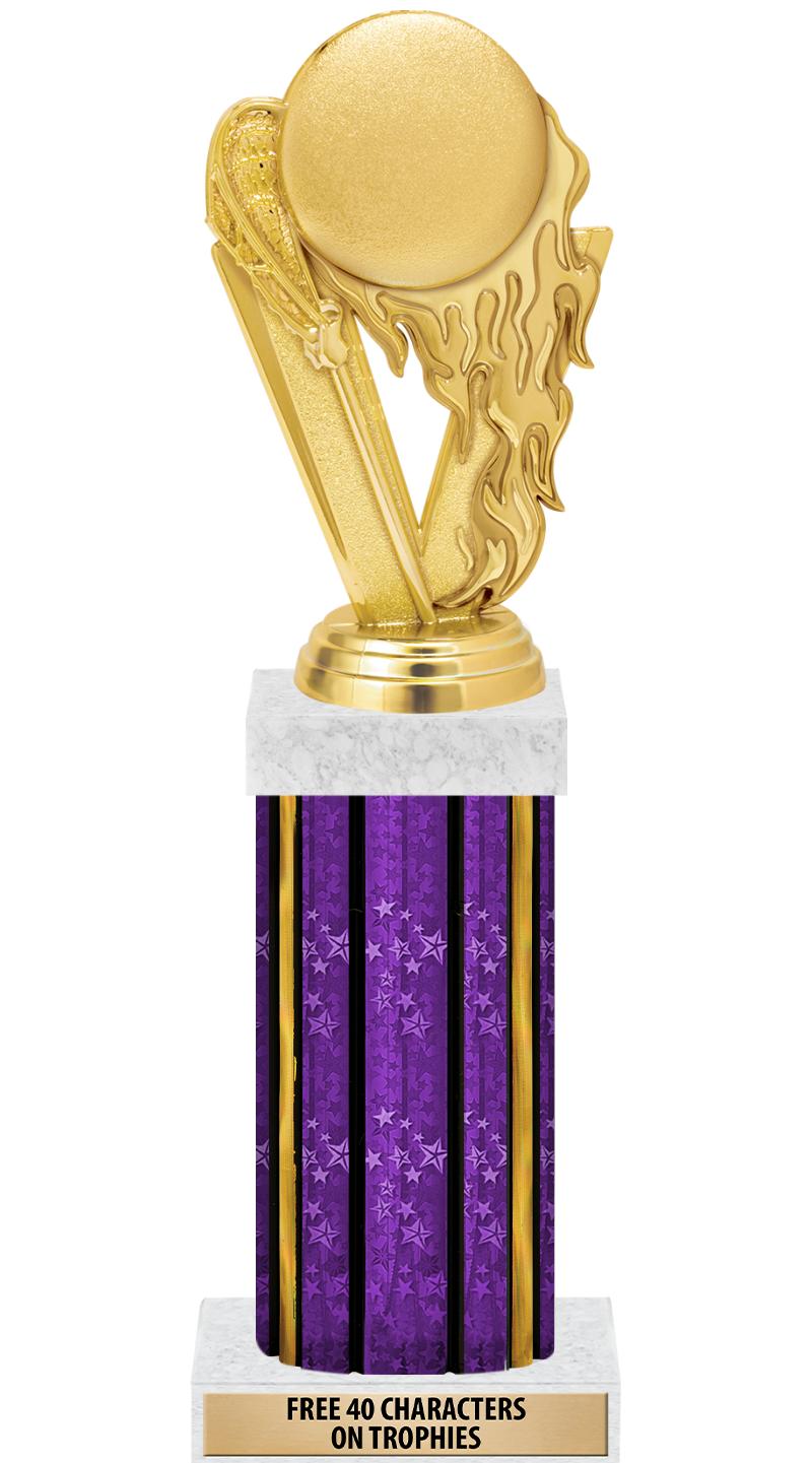 14"PRPL/GD-STARS-GD FIG/SQUARE