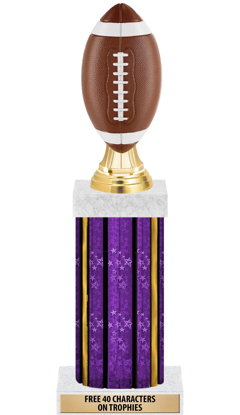 14"PRPL/GD-STARS-GD FIG/SQUARE