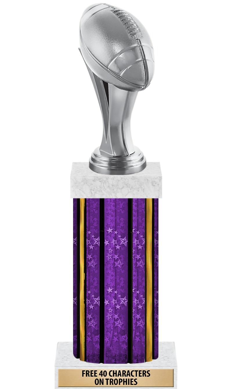 14"PRPL/GD-STARS-GD FIG/SQUARE