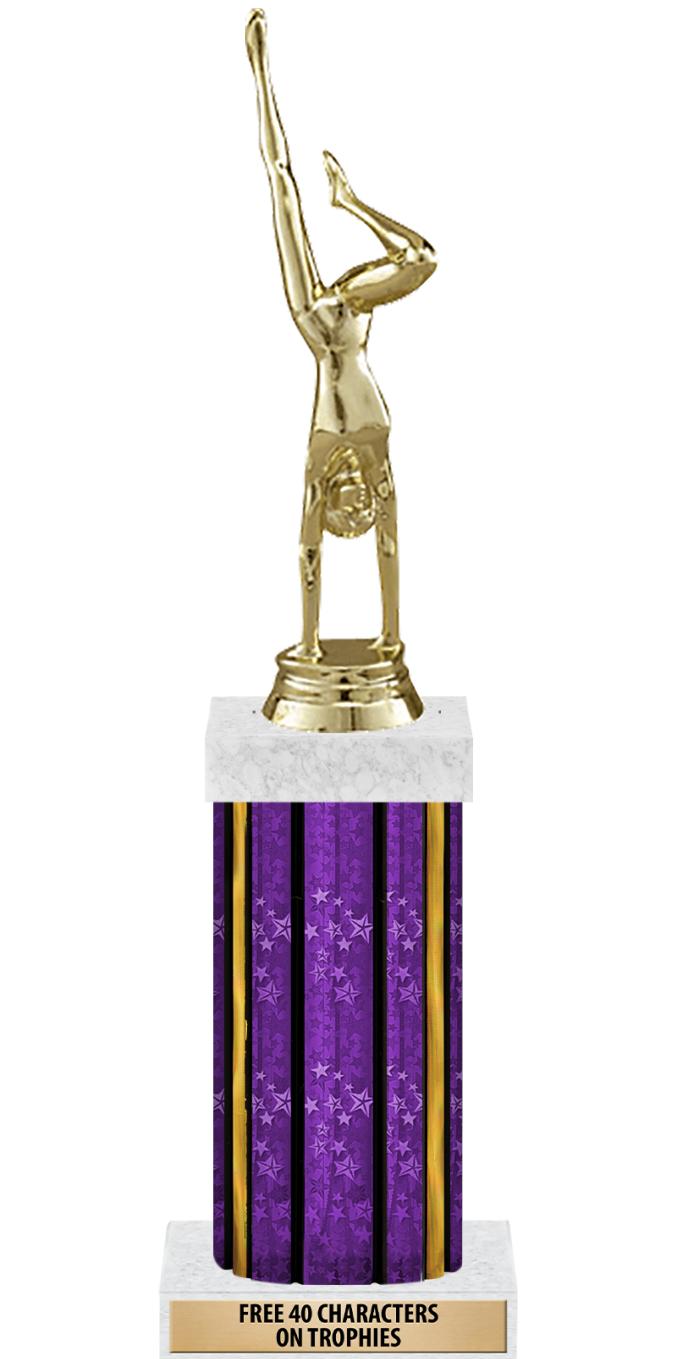 14"PRPL/GD-STARS-GD FIG/SQUARE