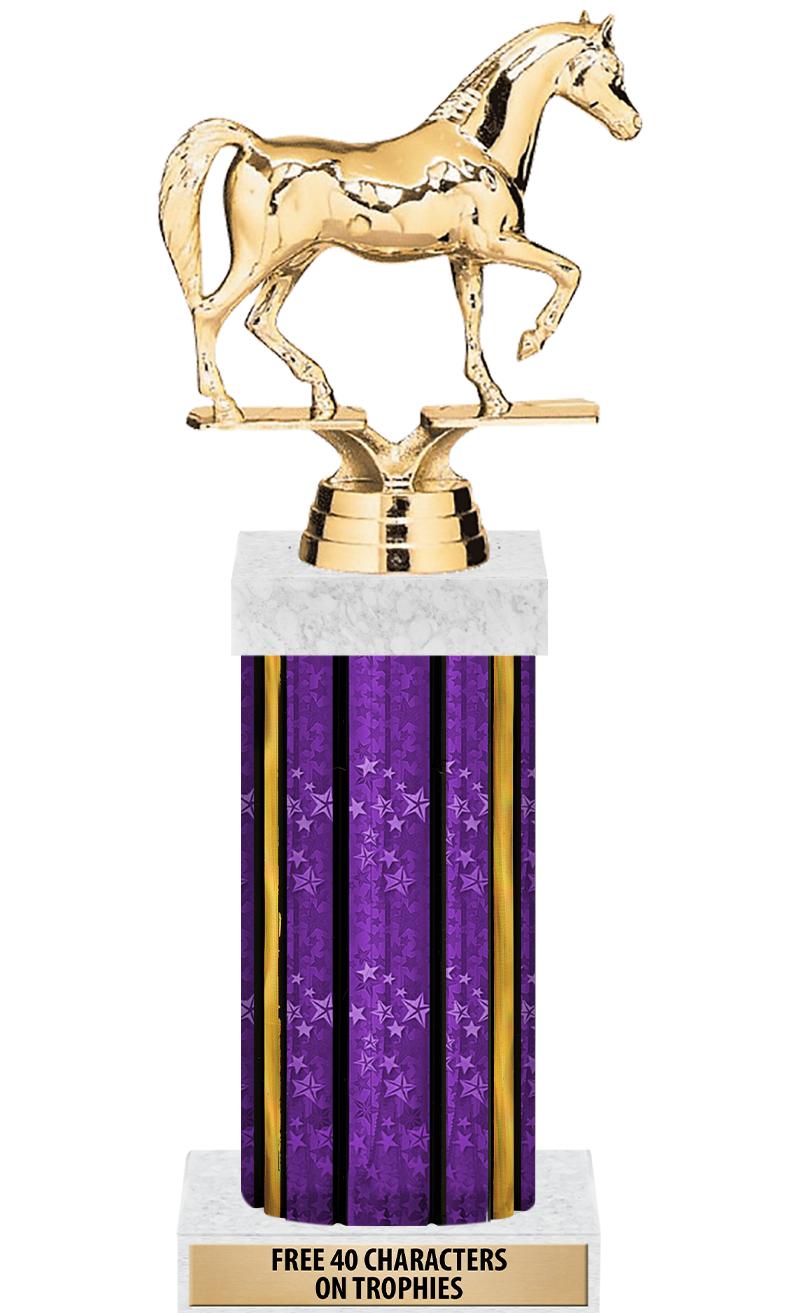 14"PRPL/GD-STARS-GD FIG/SQUARE