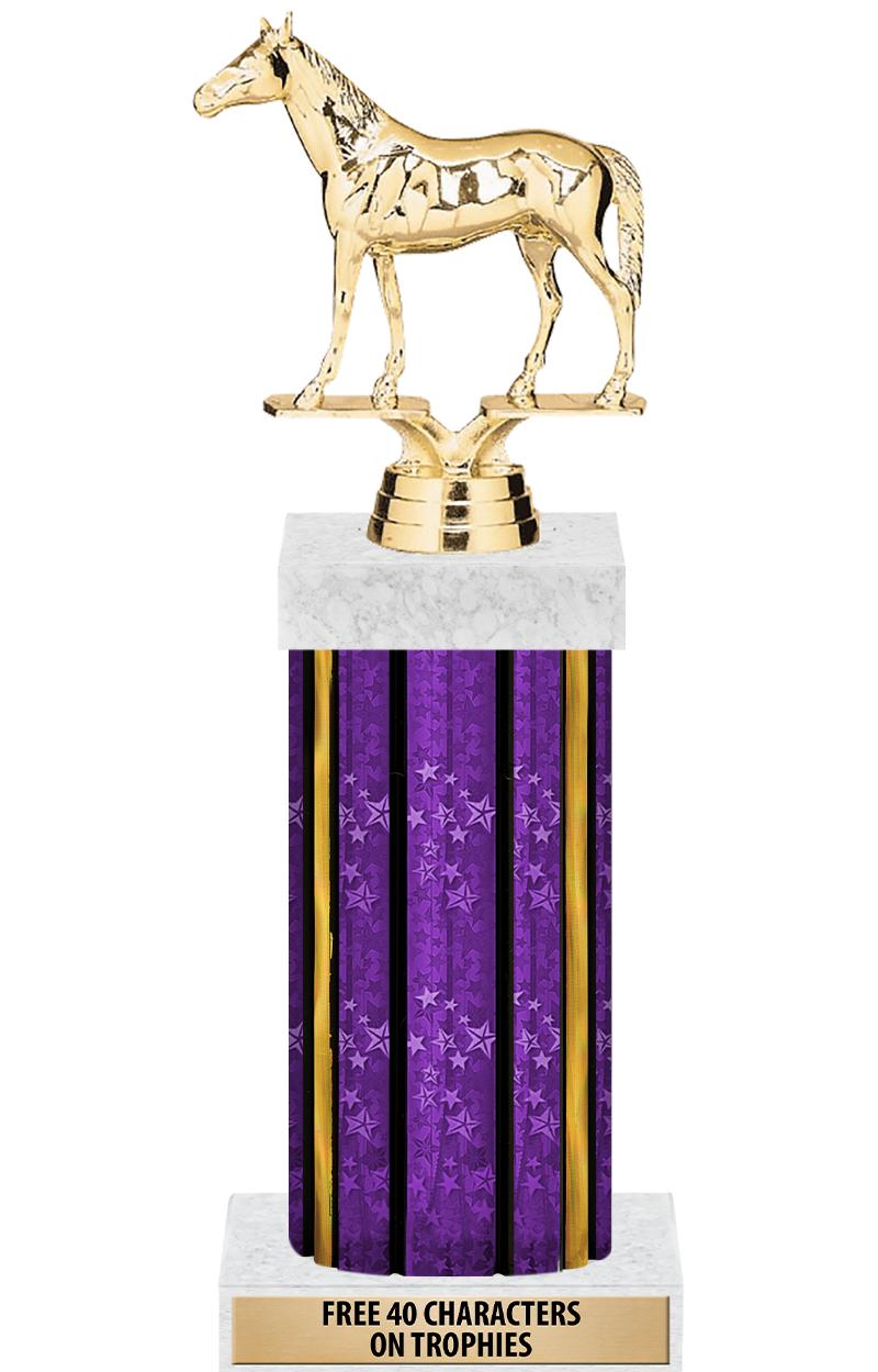 14"PRPL/GD-STARS-GD FIG/SQUARE