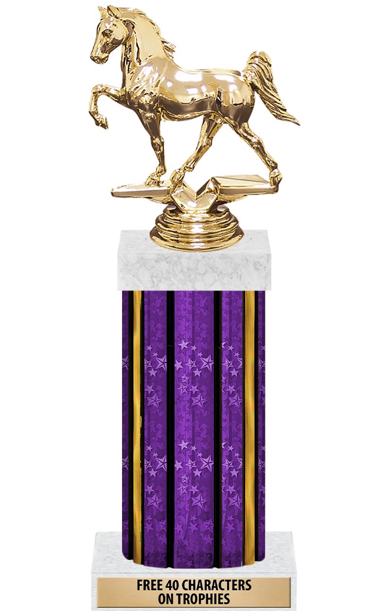 14"PRPL/GD-STARS-GD FIG/SQUARE