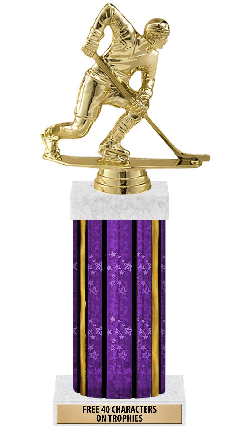 14"PRPL/GD-STARS-GD FIG/SQUARE