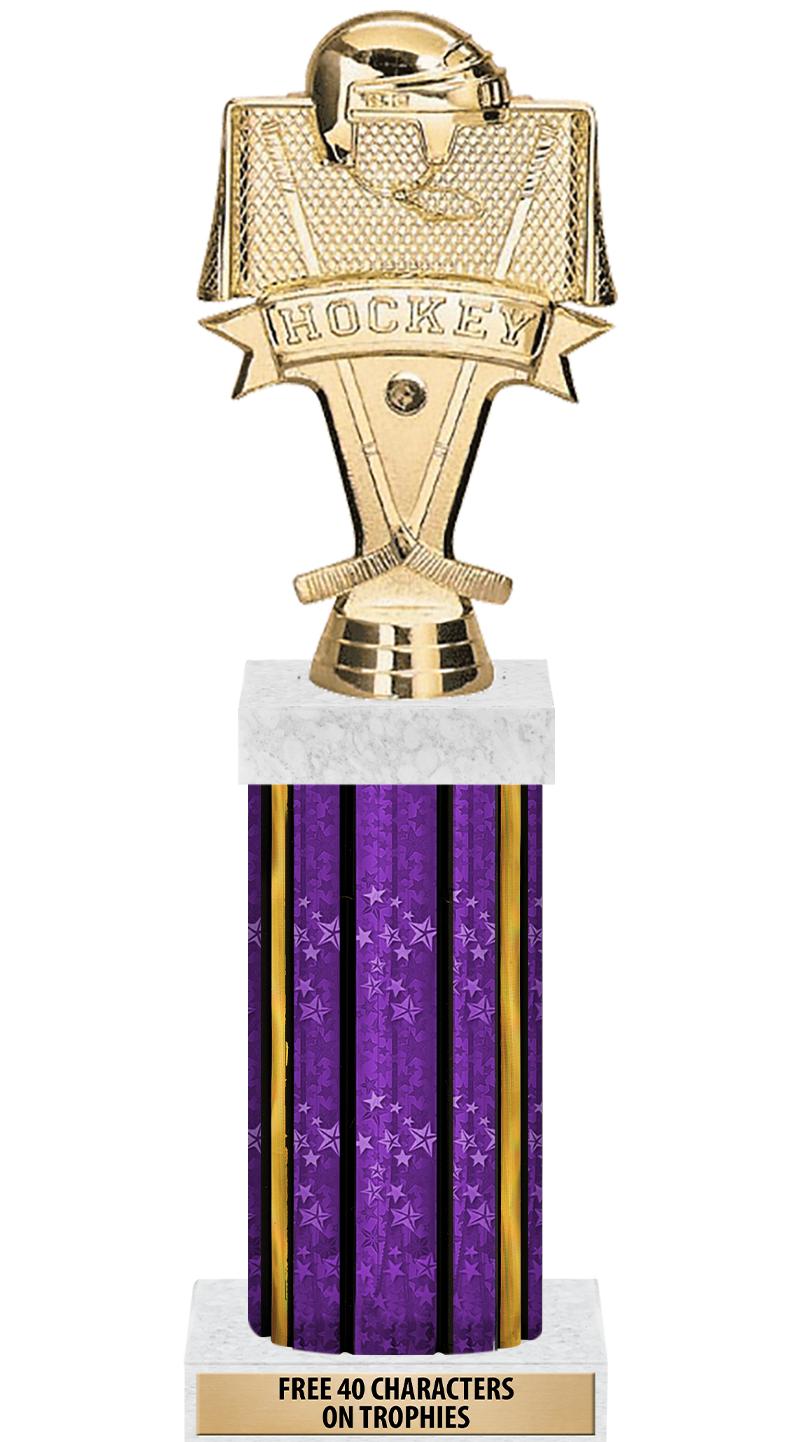 14"PRPL/GD-STARS-GD FIG/SQUARE