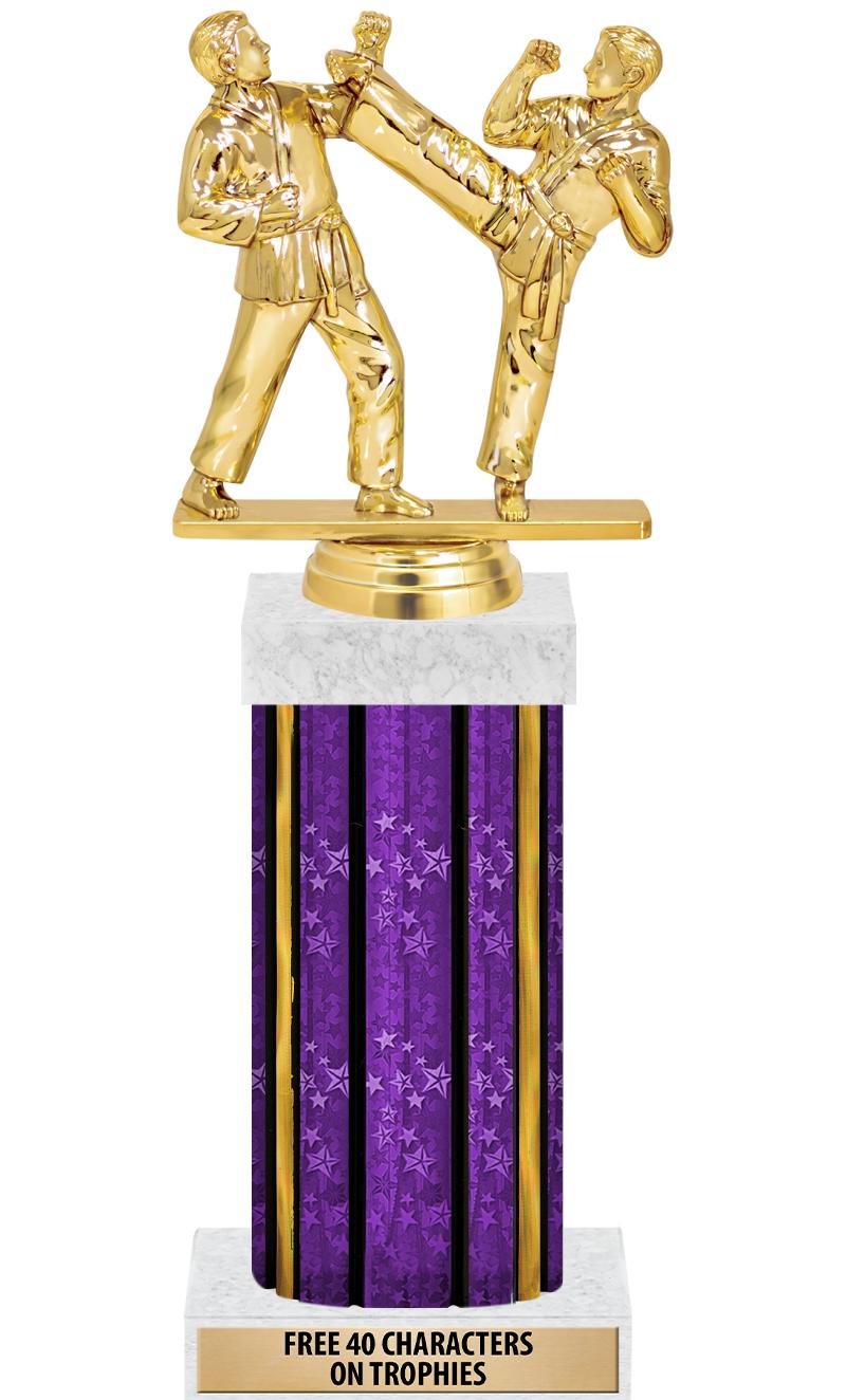 14"PRPL/GD-STARS-GD FIG/SQUARE