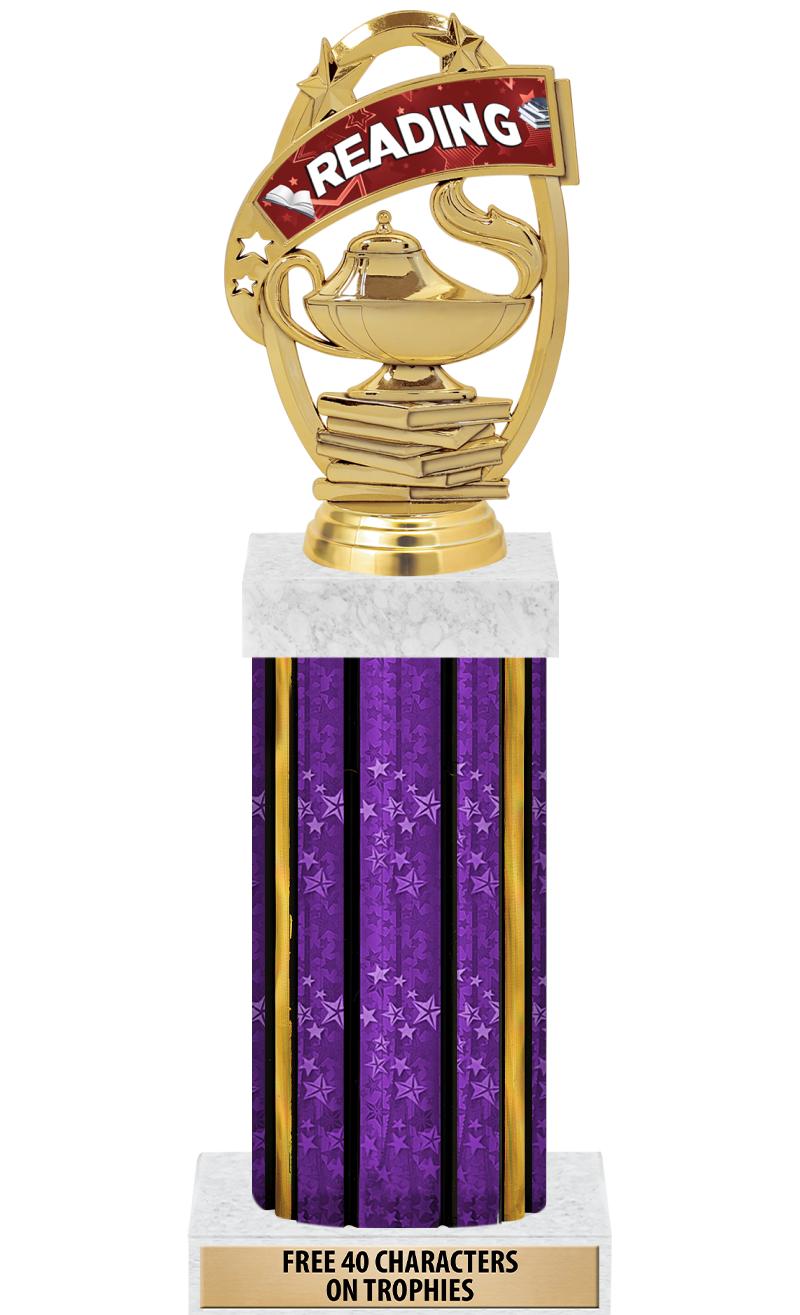 14"PRPL/GD-STARS-GD FIG/SQUARE