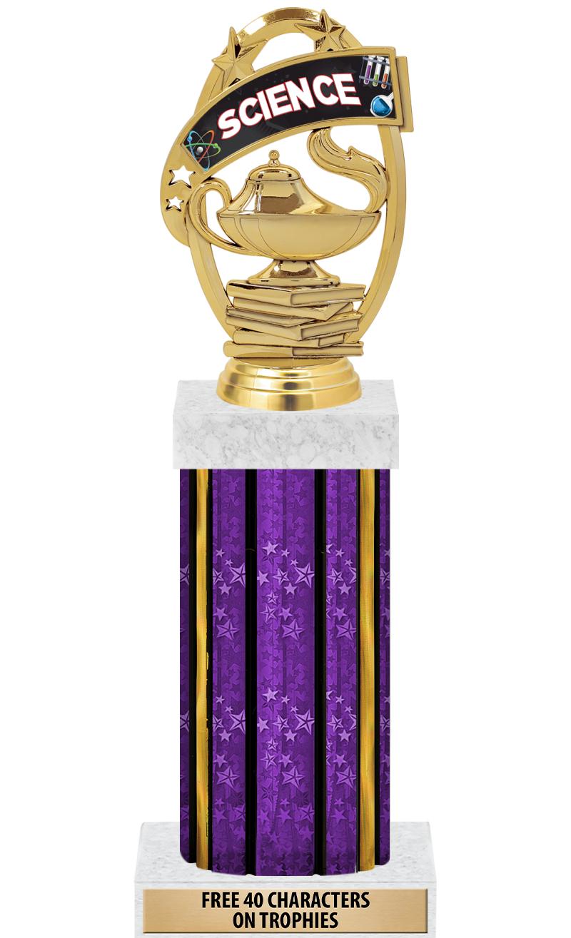 14"PRPL/GD-STARS-GD FIG/SQUARE