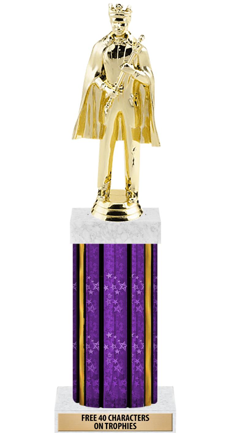 14"PRPL/GD-STARS-GD FIG/SQUARE