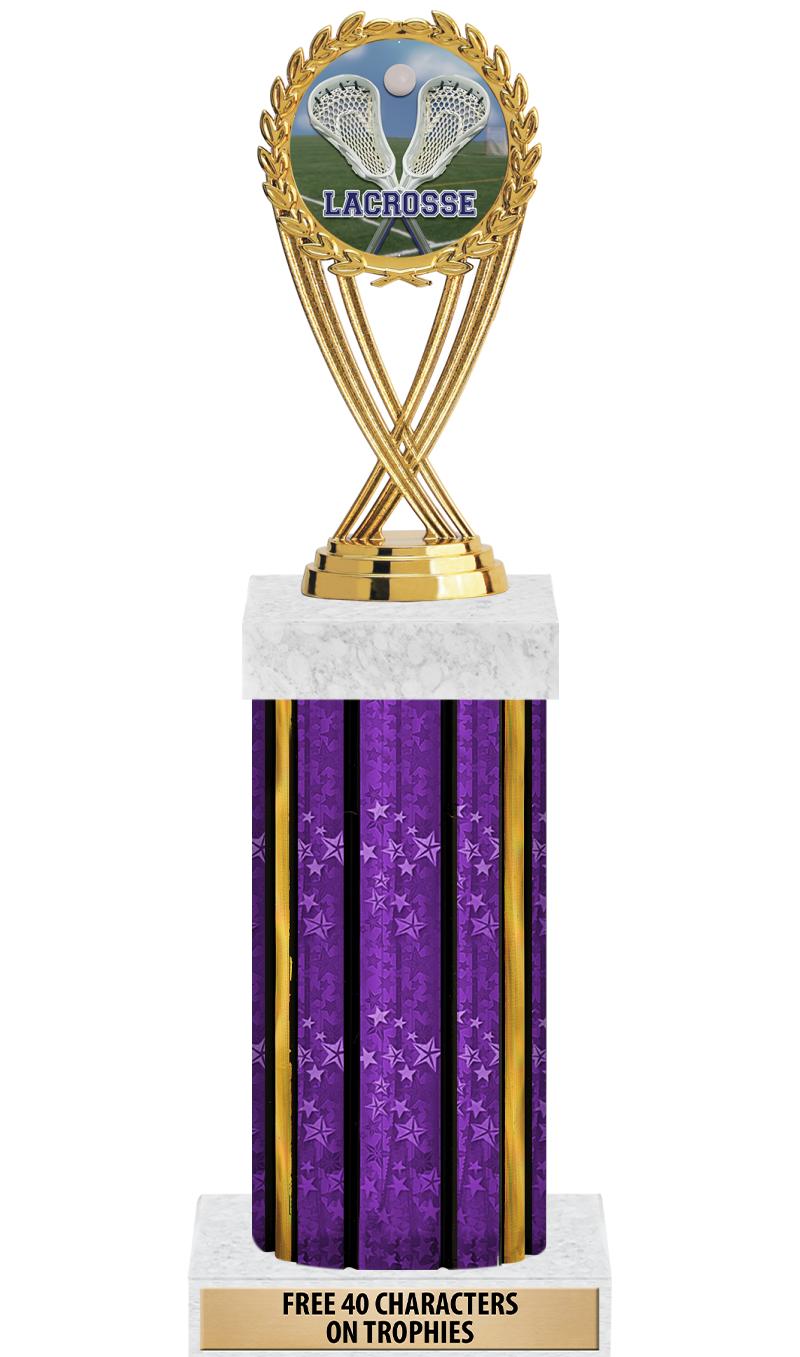 14"PRPL/GD-STARS-GD FIG/SQUARE