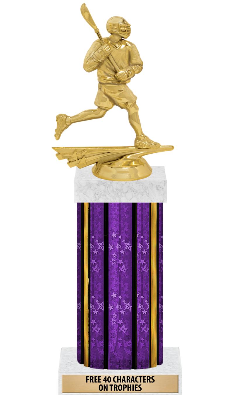 14"PRPL/GD-STARS-GD FIG/SQUARE