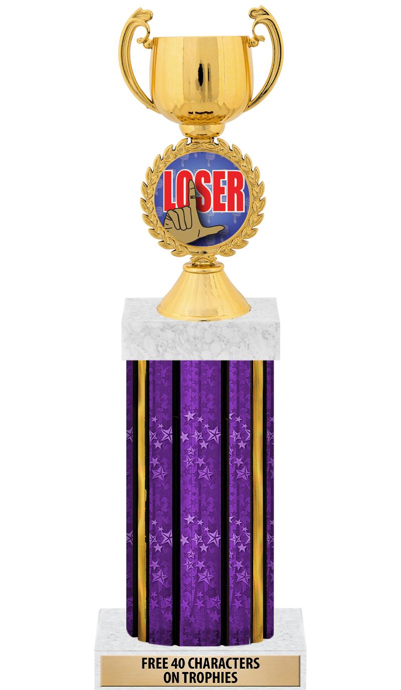 14"PRPL/GD-STARS-GD FIG/SQUARE