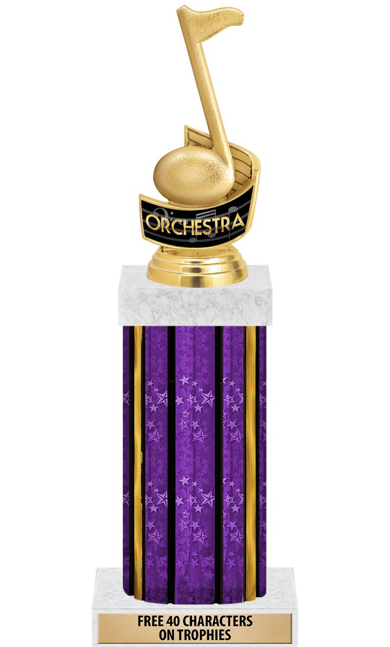 14"PRPL/GD-STARS-GD FIG/SQUARE