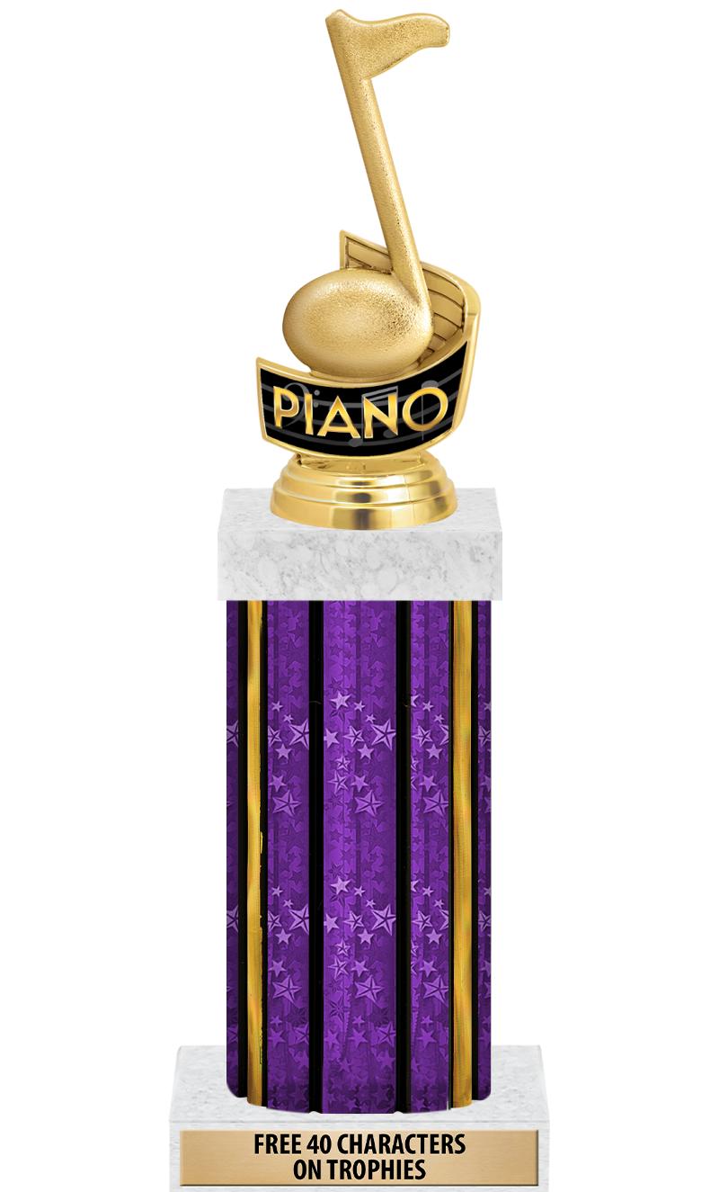 14"PRPL/GD-STARS-GD FIG/SQUARE