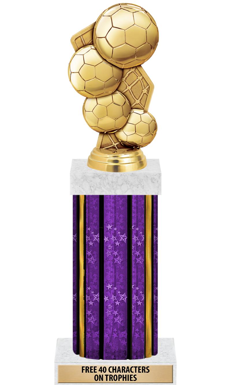 14"PRPL/GD-STARS-GD FIG/SQUARE