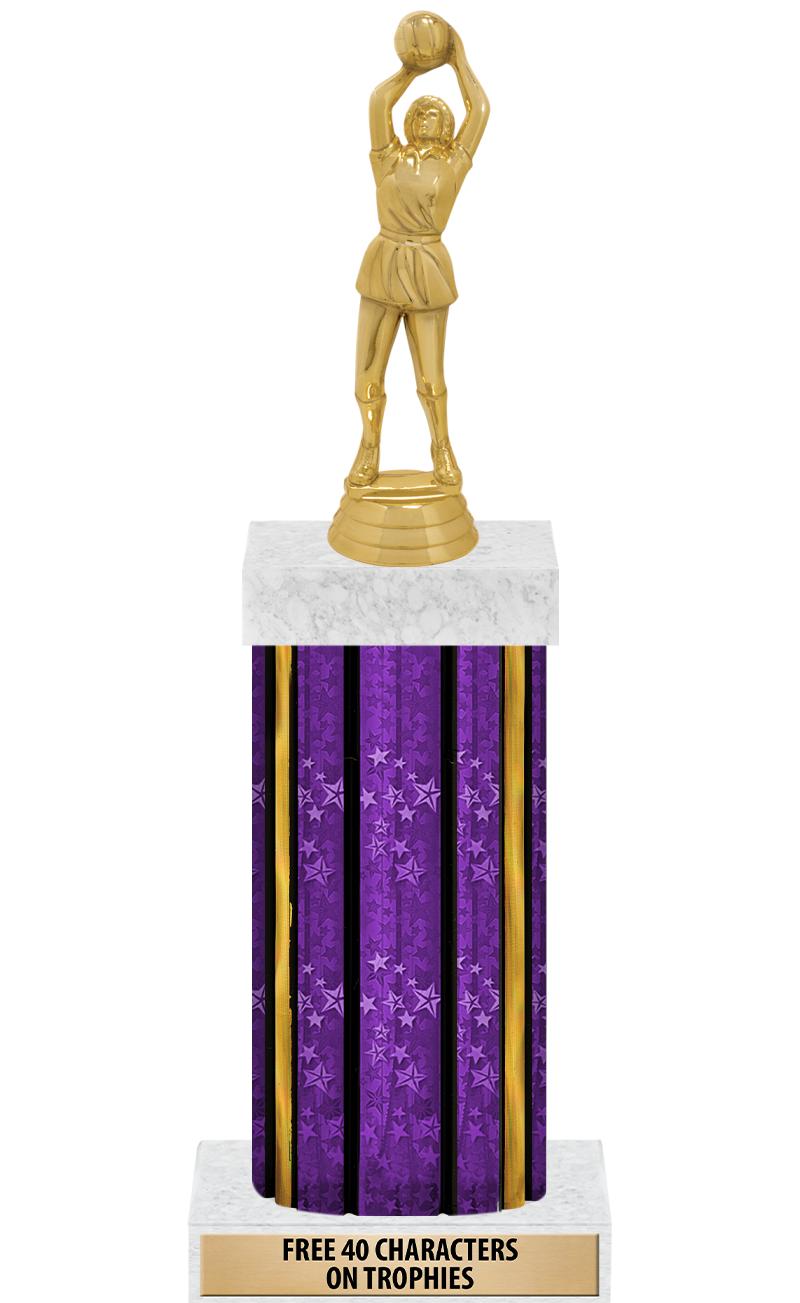 14"PRPL/GD-STARS-GD FIG/SQUARE