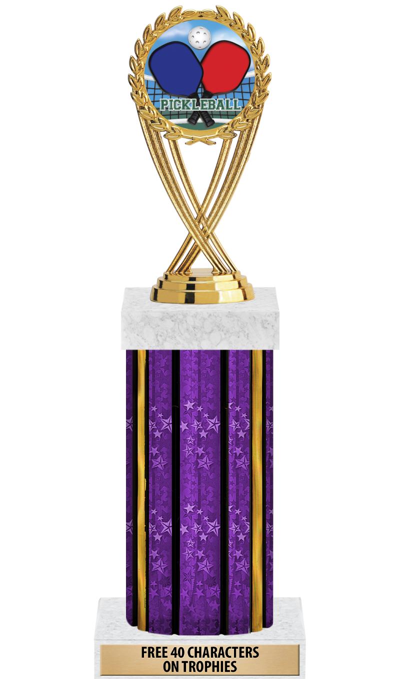 14"PRPL/GD-STARS-GD FIG/SQUARE