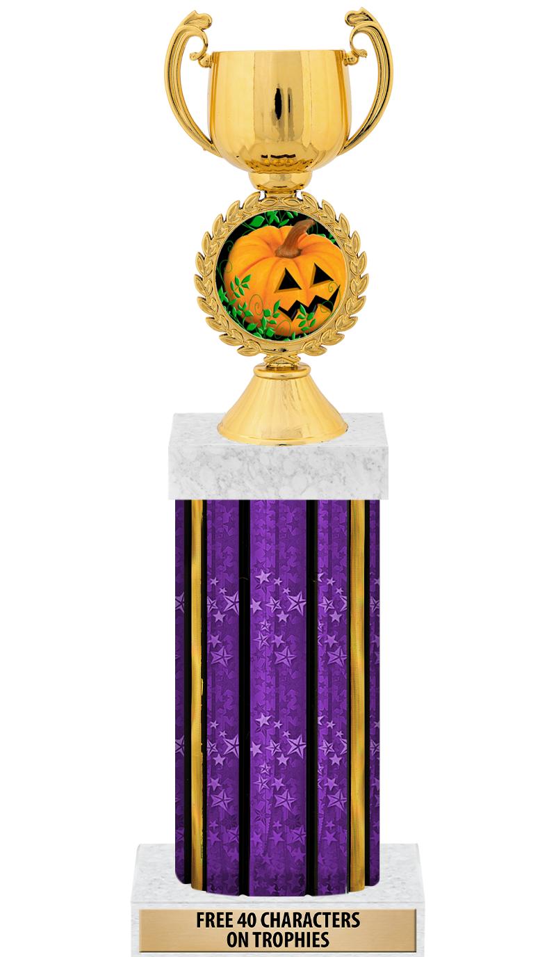 14"PRPL/GD-STARS-GD FIG/SQUARE