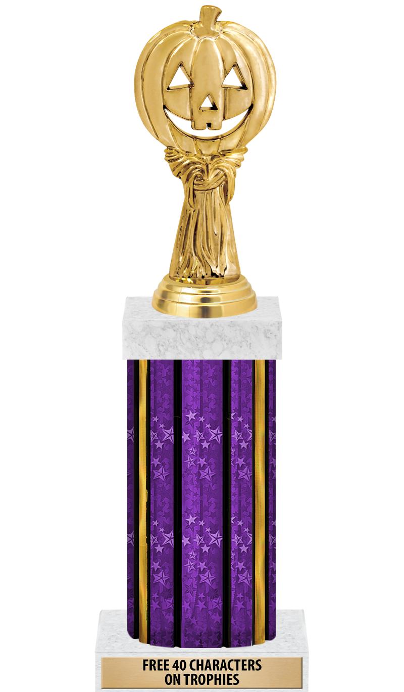 14"PRPL/GD-STARS-GD FIG/SQUARE