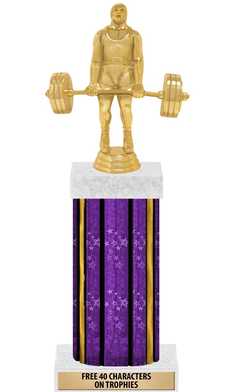 14"PRPL/GD-STARS-GD FIG/SQUARE