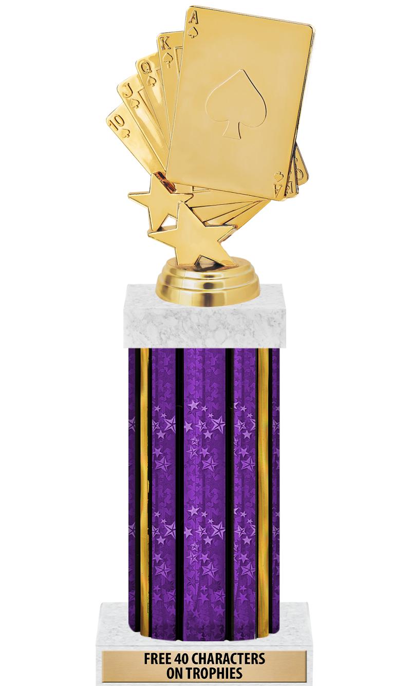 14"PRPL/GD-STARS-GD FIG/SQUARE