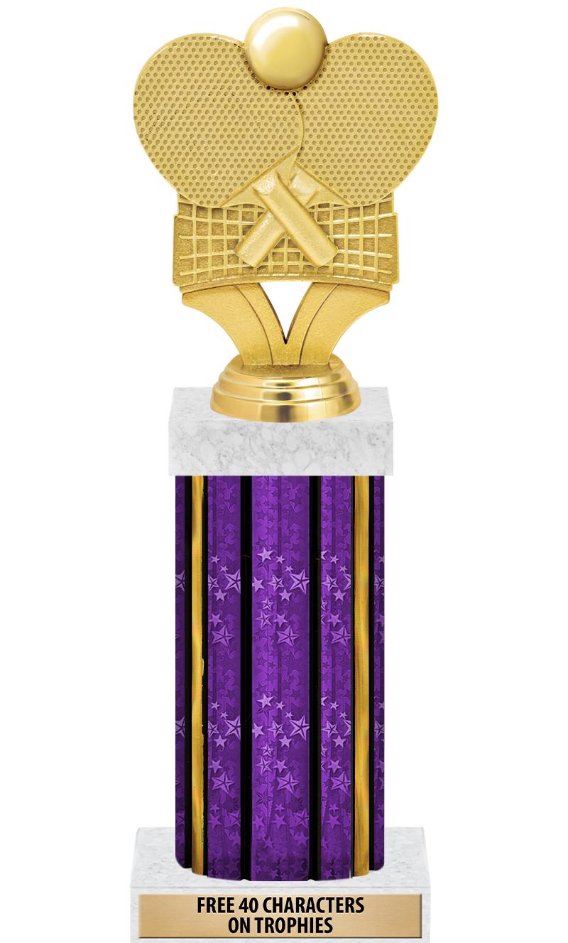 14"PRPL/GD-STARS-GD FIG/SQUARE