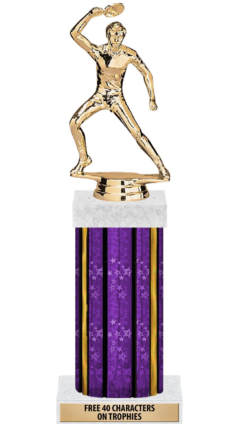 14"PRPL/GD-STARS-GD FIG/SQUARE