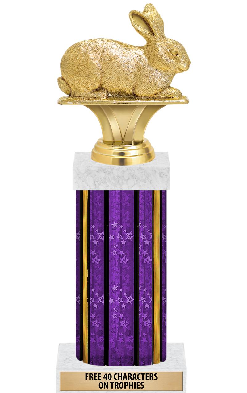 14"PRPL/GD-STARS-GD FIG/SQUARE