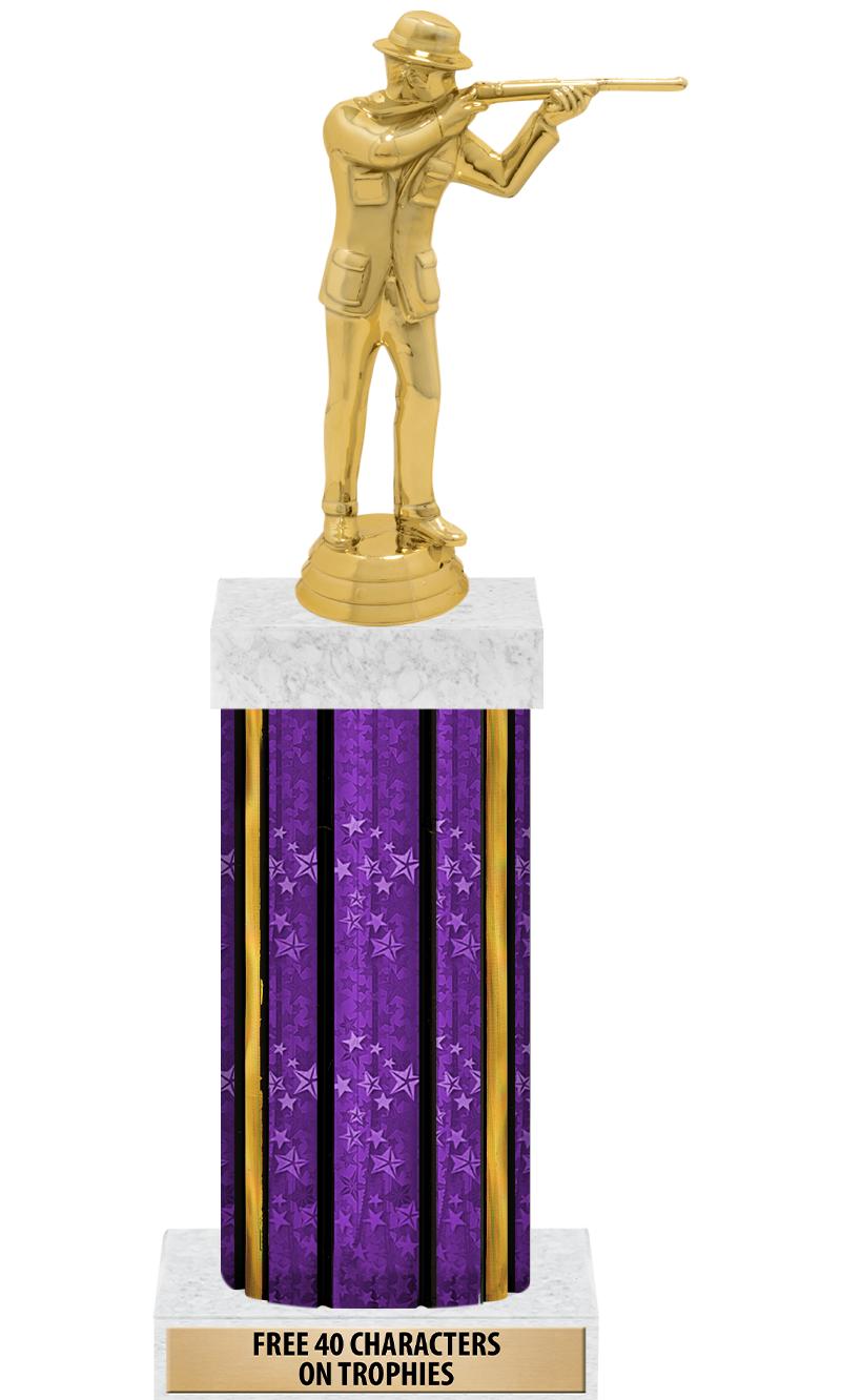 14"PRPL/GD-STARS-GD FIG/SQUARE