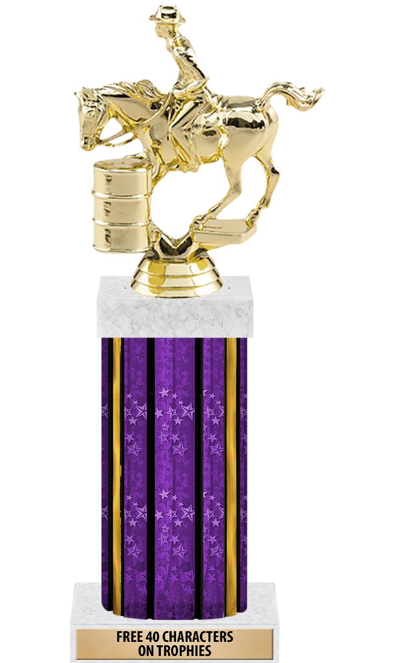 14"PRPL/GD-STARS-GD FIG/SQUARE