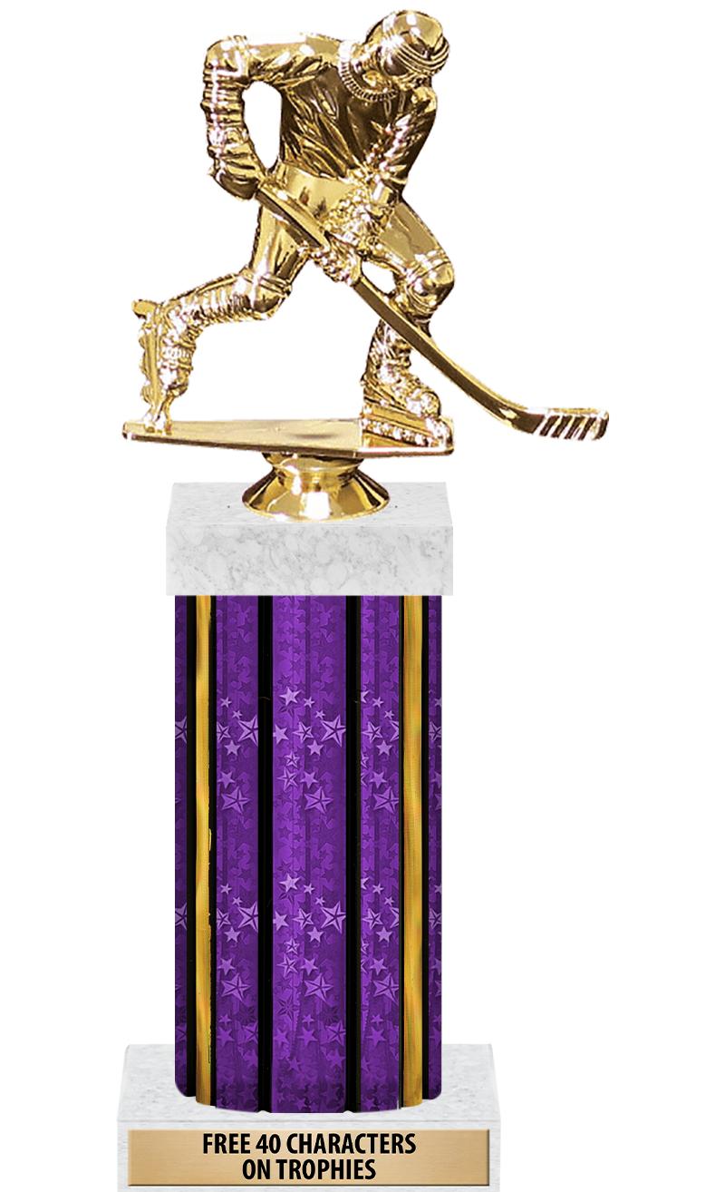 14"PRPL/GD-STARS-GD FIG/SQUARE