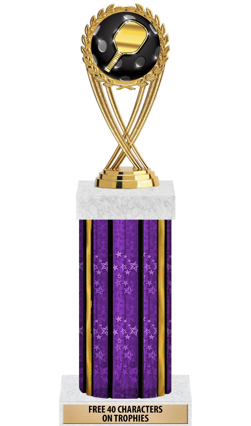 14"PRPL/GD-STARS-GD FIG/SQUARE