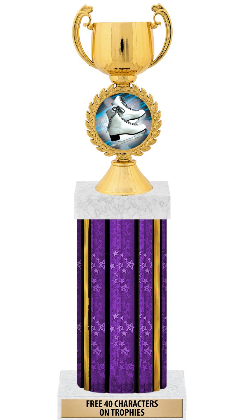 14"PRPL/GD-STARS-GD FIG/SQUARE