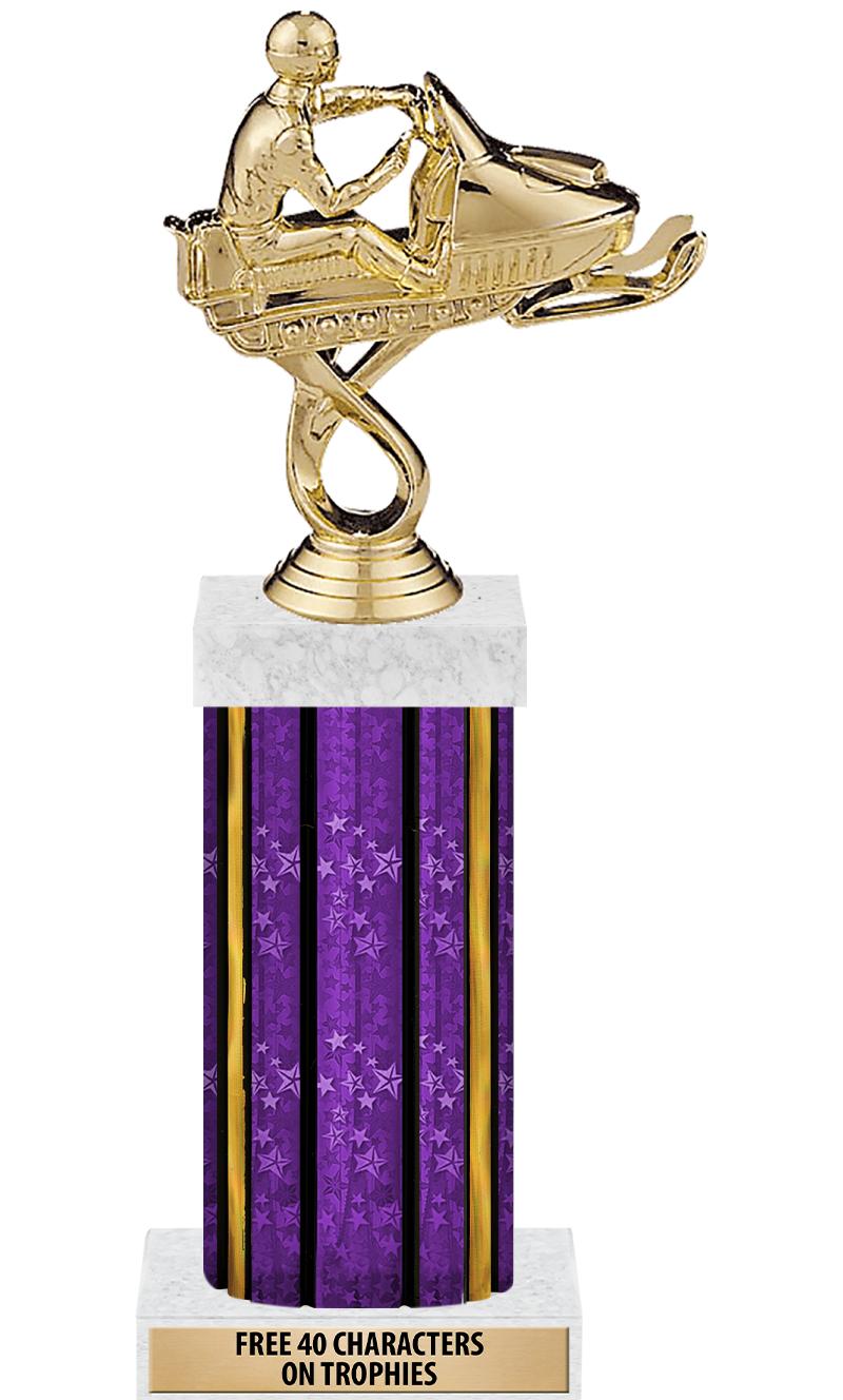 14"PRPL/GD-STARS-GD FIG/SQUARE