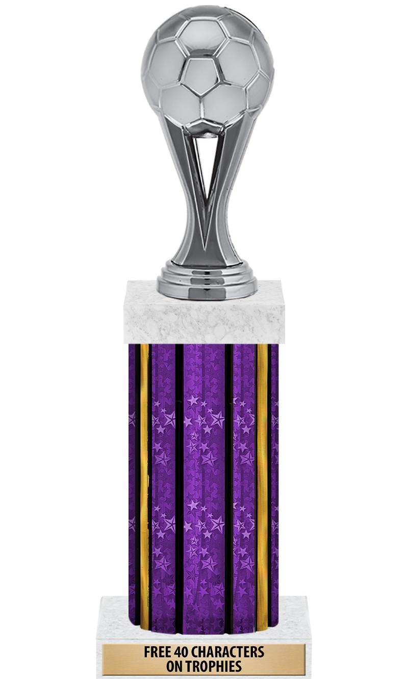 14"PRPL/GD-STARS-GD FIG/SQUARE