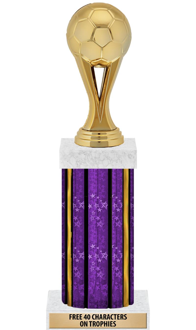 14"PRPL/GD-STARS-GD FIG/SQUARE