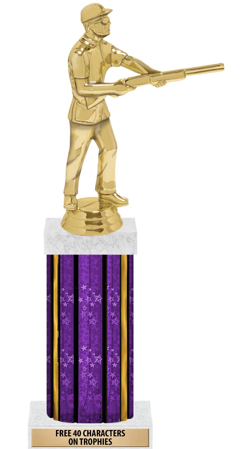 14"PRPL/GD-STARS-GD FIG/SQUARE