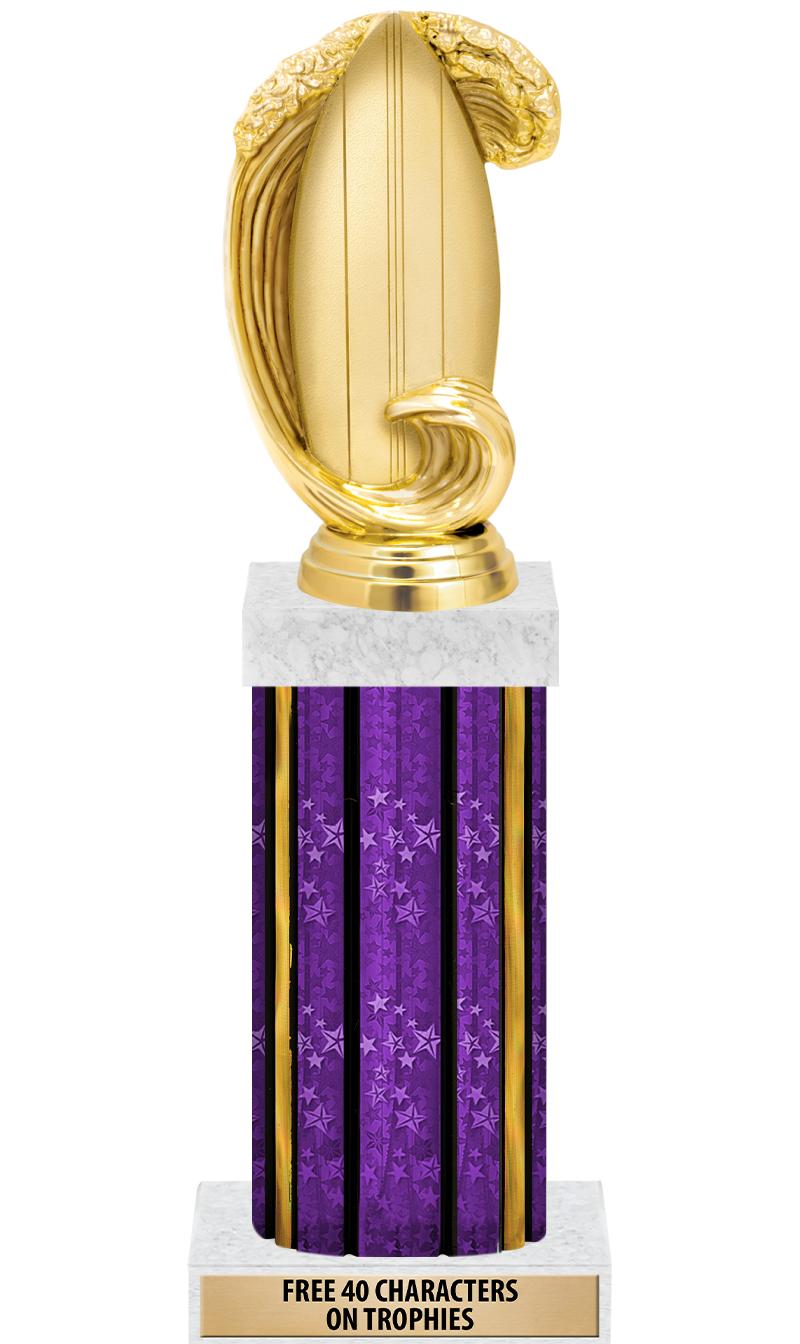 14"PRPL/GD-STARS-GD FIG/SQUARE