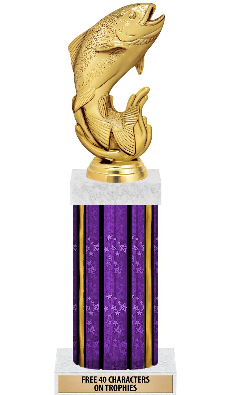 14"PRPL/GD-STARS-GD FIG/SQUARE