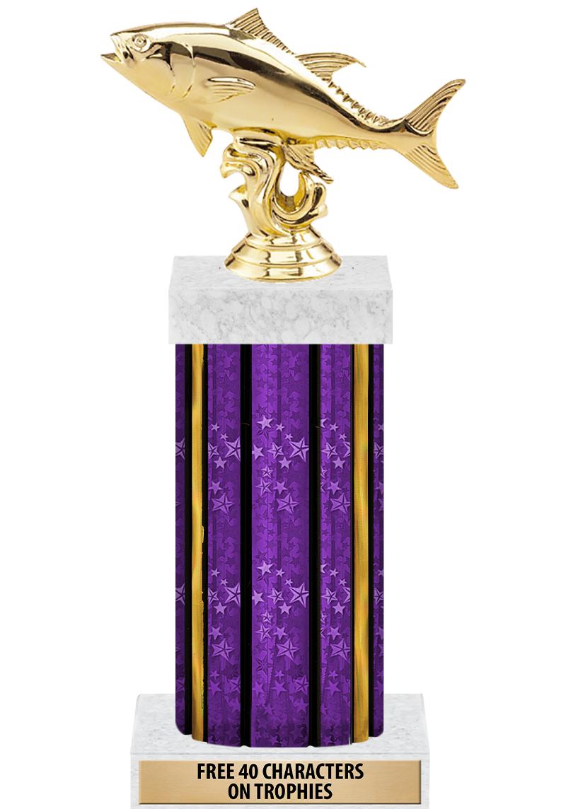 14"PRPL/GD-STARS-GD FIG/SQUARE