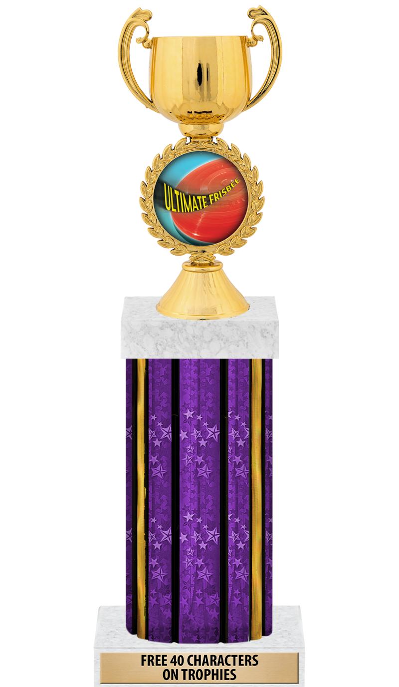 14"PRPL/GD-STARS-GD FIG/SQUARE