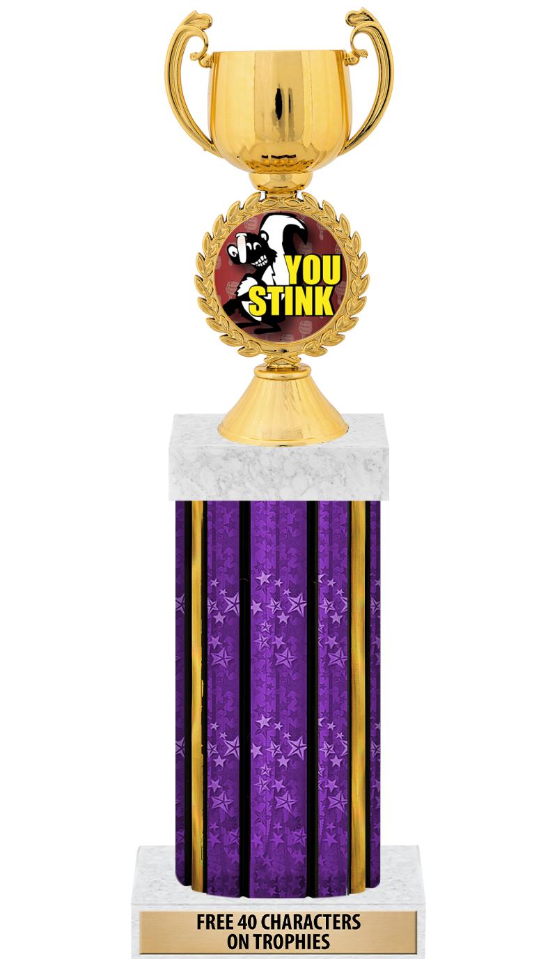 14"PRPL/GD-STARS-GD FIG/SQUARE