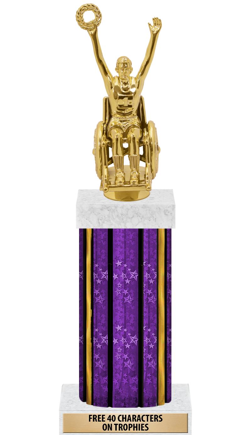 14"PRPL/GD-STARS-GD FIG/SQUARE