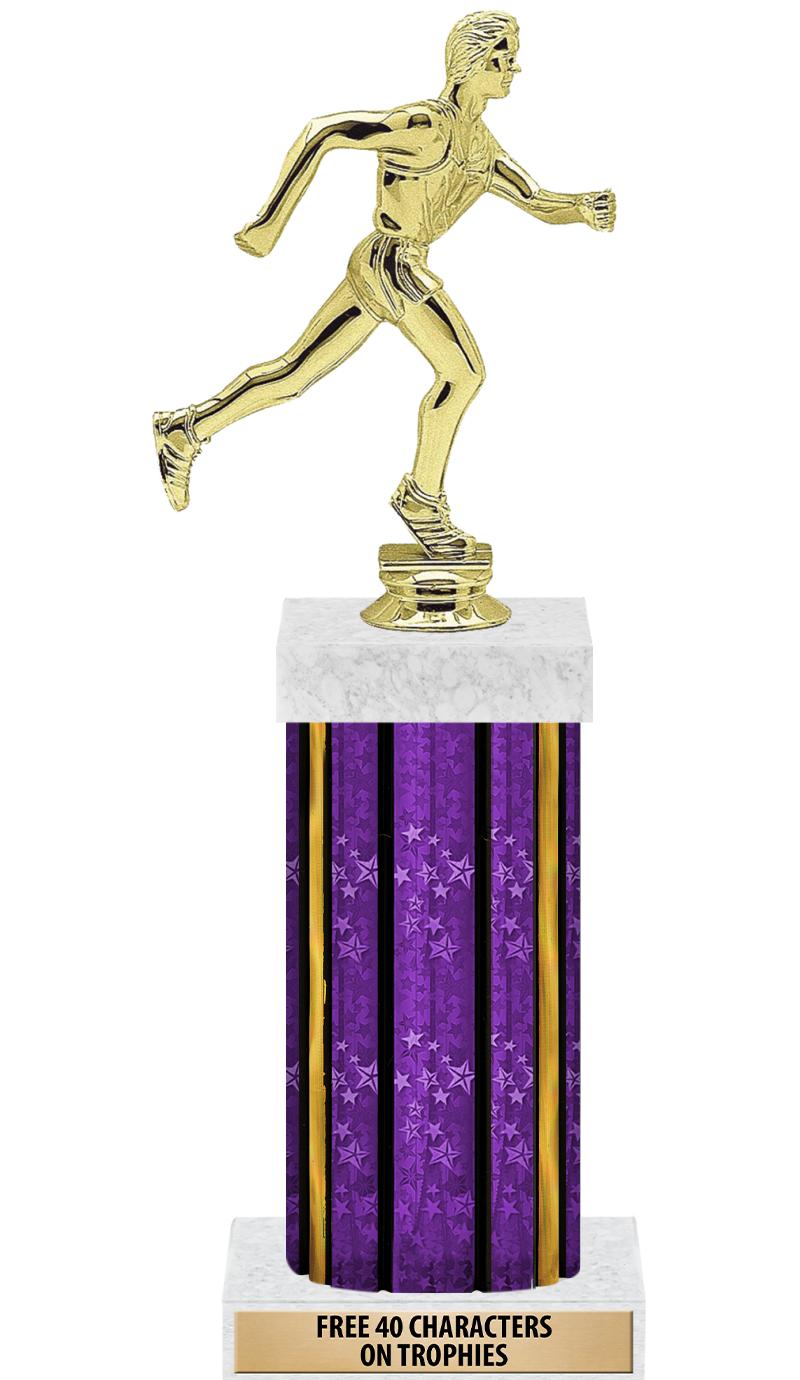 14"PRPL/GD-STARS-GD FIG/SQUARE