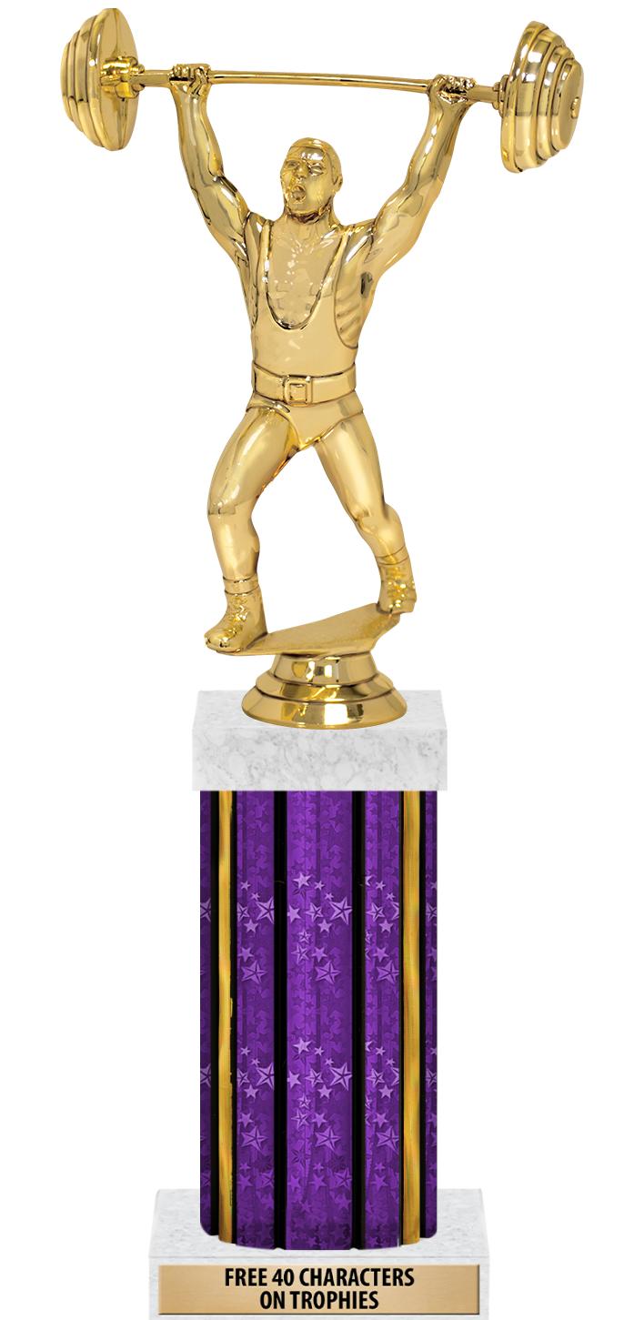 14"PRPL/GD-STARS-GD FIG/SQUARE