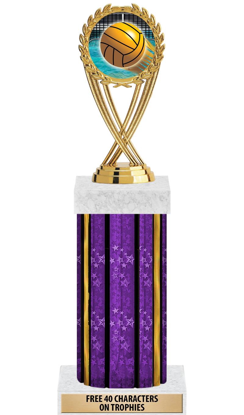 14"PRPL/GD-STARS-GD FIG/SQUARE